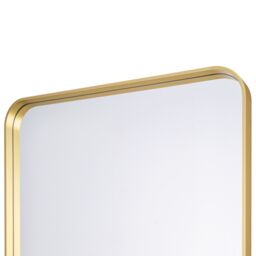 GoodHome Tisa Gold Effect Rectangular Wall-Mounted Bathroom Mirror (H)60Cm (W)80Cm - thumbnail 4
