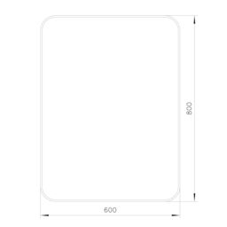 GoodHome Tisa Gold Effect Rectangular Wall-Mounted Bathroom Mirror (H)60Cm (W)80Cm - thumbnail 6