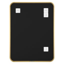 GoodHome Tisa Gold Effect Rectangular Wall-Mounted Bathroom Mirror (H)60Cm (W)80Cm - thumbnail 3