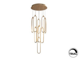 Luminosa Lighting Luminosa Colette Cluster Pendant Ceiling 9 Light Rose Gold Led 3000K - Uk Stock - thumbnail 7