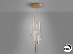 Luminosa Lighting Luminosa Colette Cluster Pendant Ceiling 9 Light Rose Gold Led 3000K - Uk Stock - thumbnail 6