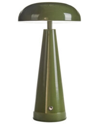 Wyld And Coco Wireless Touch-Dim Led Table Lamp Green Iron Modern Design, W15 X D15 X H28Cm - thumbnail 1