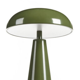 Wyld And Coco Wireless Touch-Dim Led Table Lamp Green Iron Modern Design, W15 X D15 X H28Cm - thumbnail 4