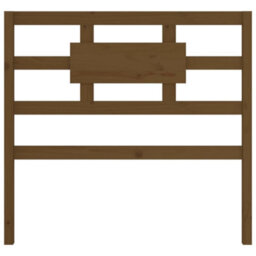 Berkfield Bed Headboard Honey Brown 95.5X4X100 Cm Solid Wood Pine - thumbnail 4