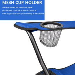 Vivo Pair Of Camping Chair Lightweight Folding Portable - Blue - thumbnail 6