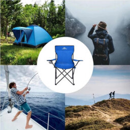 Vivo Pair Of Camping Chair Lightweight Folding Portable - Blue - thumbnail 7