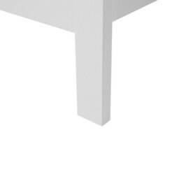 Beliani Bed Pine Wood Castres 180 X 200 Cm (Eu Super King) White - thumbnail 8