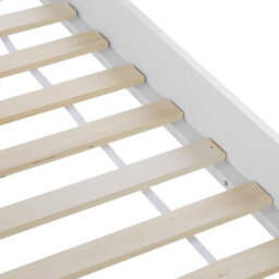 Beliani Bed Pine Wood Castres 180 X 200 Cm (Eu Super King) White - thumbnail 7