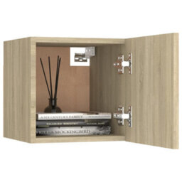 Berkfield 8 Piece Tv Cabinet Set Sonoma Oak Engineered Wood - thumbnail 5