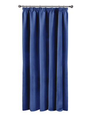 Emma Barclay Cali Blackout Thermal Pencil Pleat Door Curtain, Navy Blue - 46 X 84 Inch Single Panel - image 1