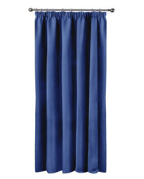 Emma Barclay Cali Blackout Thermal Pencil Pleat Door Curtain, Navy Blue - 46 X 84 Inch Single Panel