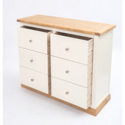 Cabinet Bits Trevi 6 Drawer Chest Of Drawers Chrome Knob - thumbnail 4