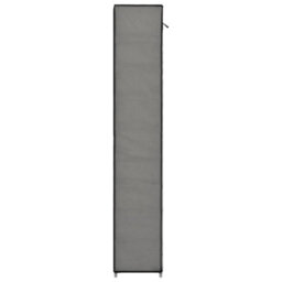 Berkfield Shoe Cabinet With Cover Grey 57X29X162 Cm Fabric - thumbnail 8