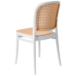 Beliani Set Of 4 Garden Chairs Plose White/ Beige - thumbnail 6