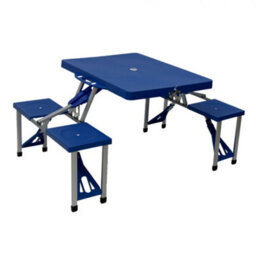 Oypla Portable Folding Outdoor Picnic Pit Table And Bench Set 4 Seats - thumbnail 1