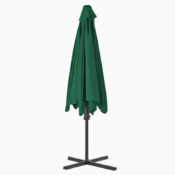 Berkfield Outdoor Parasol With Steel Pole 300 Cm Green - thumbnail 4
