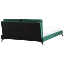 Beliani Bed Velvet Melle 180 X 200 Cm (Eu Super King) Emerald Green - thumbnail 5