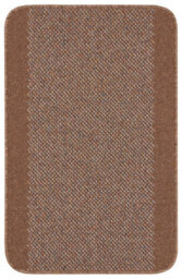 Brown Modern Plain Stain-Resistant Mat For Living Room, Utility Room, Dining Room, Bathroom & Kitchen -67Cm X 200Cm (Runner) - thumbnail 1