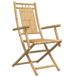 Folding Garden Chairs 4 Pcs 53X66X99 Cm Bamboo - thumbnail 3