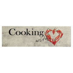 Berkfield Kitchen Rug Washable Peper Cooking 45X150 Cm Velvet - thumbnail 2