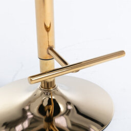 HomeTouch Set Of 2 Velvet Swivel Bar Stools With Golden Base Adjustable Hight Counter Barstools - thumbnail 6