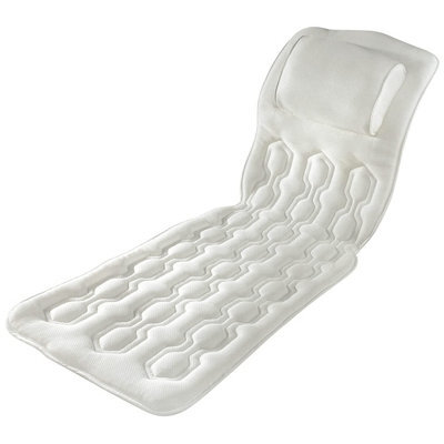 Full Length Body Bath Pillow - Extra-Long Supportive Bathtub Mat With Headrest & Anti-Slip Suction Cups - 118 X 43 X 3Cm - image 1