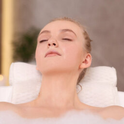 Full Length Body Bath Pillow - Extra-Long Supportive Bathtub Mat With Headrest & Anti-Slip Suction Cups - 118 X 43 X 3Cm - thumbnail 2