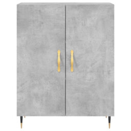 Berkfield Highboard Concrete Grey 69.5X34X180 Cm Engineered Wood - thumbnail 6