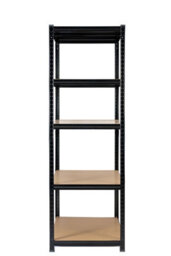 Rhino Racking 180 X 120 X 60Cm - Black - 5 Tier Boltless Heavy Duty Garage Shelving Unit - 1000Kg Load Weight - thumbnail 2