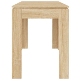 Berkfield Durable Dining Table Sonoma Oak 120X60X76 Cm Engineered Wood - thumbnail 5