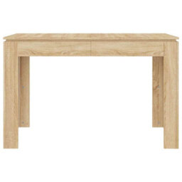 Berkfield Durable Dining Table Sonoma Oak 120X60X76 Cm Engineered Wood - thumbnail 4