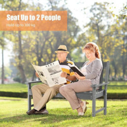 Patio Lounger Ergonomic Loveseat W/ Cozy Backrest - thumbnail 6