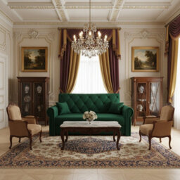 Viva Roma Iii Living Room Sofa Bed Polyurethane Foam Hr Foam Wave Spring Metal Legs Wooden Frame 168X85X98Cm Green - thumbnail 3