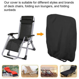 Zero-Gravity Outdoor Folding Chair Cover, Waterproof And Dustproof, Covers Patio Furniture Resistant To All Weather Conditions - thumbnail 4
