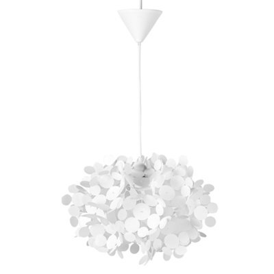 Wyld And Coco Lumalux Pendant Lamp White Irregular Flower-Shaped Shade, 40 X 40 X 120 Cm, Warm Amber Light - image 1