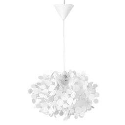Wyld And Coco Lumalux Pendant Lamp White Irregular Flower-Shaped Shade, 40 X 40 X 120 Cm, Warm Amber Light - thumbnail 1