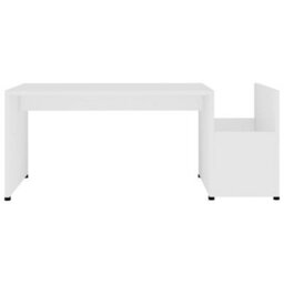 Walplus Coffee Table White 90X45X35 Cm Engineered Wood - thumbnail 4