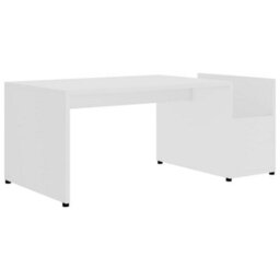 Walplus Coffee Table White 90X45X35 Cm Engineered Wood - thumbnail 2