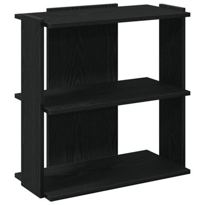 Berkfield Elegant Bookcase 3-Tier Black 60X30X60 Cm Engineered Wood