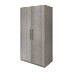 GoodHome Atomia Freestanding Modern Matt Grey Oak Effect Large Double Wardrobe (H)1929mm (W)1000mm (D)596mm - thumbnail 1