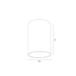 Luminosa Lighting Luminosa Tyber Plus Surface Mounted Downlight Brass Steel - thumbnail 3