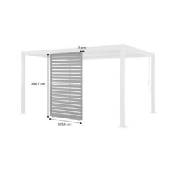 Sweeek - Louver Panel 130Cm For Palace Pergola Anthracite - thumbnail 5