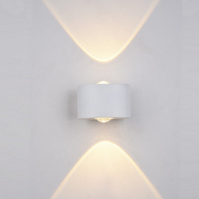 Luminosa Lighting Luminosa Modern Led Outdoor Wall Lamp White, Warm White 3000K 120Lm, Ip44 - image 1