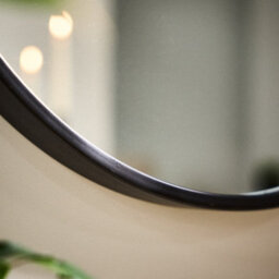 Dibor Classic Black Circular Decorative Framed Mirror Bathroom, Bedroom, Hallway Wall Mirror 60Cm - thumbnail 3