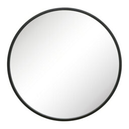 Dibor Classic Black Circular Decorative Framed Mirror Bathroom, Bedroom, Hallway Wall Mirror 60Cm - thumbnail 2