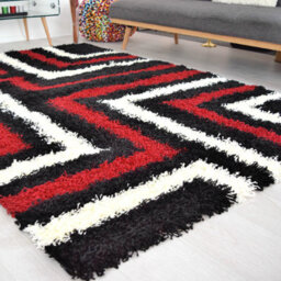 "Bravich Red Tides Thick Shaggy Rug - California - 60X230Cm (2'x7'8"")" - thumbnail 1