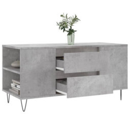Berkfield Coffee Table Concrete Grey 102X44.5X50 Cm Engineered Wood - thumbnail 4
