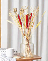 Beliani Dried Flower Bouquet Pampeluna 65 Cm Natural - thumbnail 2