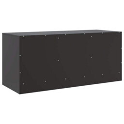 Berkfield Sturdy Tv Cabinet Black 99X39X44 Cm Steel - thumbnail 9