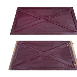 Christmas Tree World Red Wooden Christmas Tree Skirt (Fits 6Ft/180Cm-9Ft/270Cm Trees) - thumbnail 7